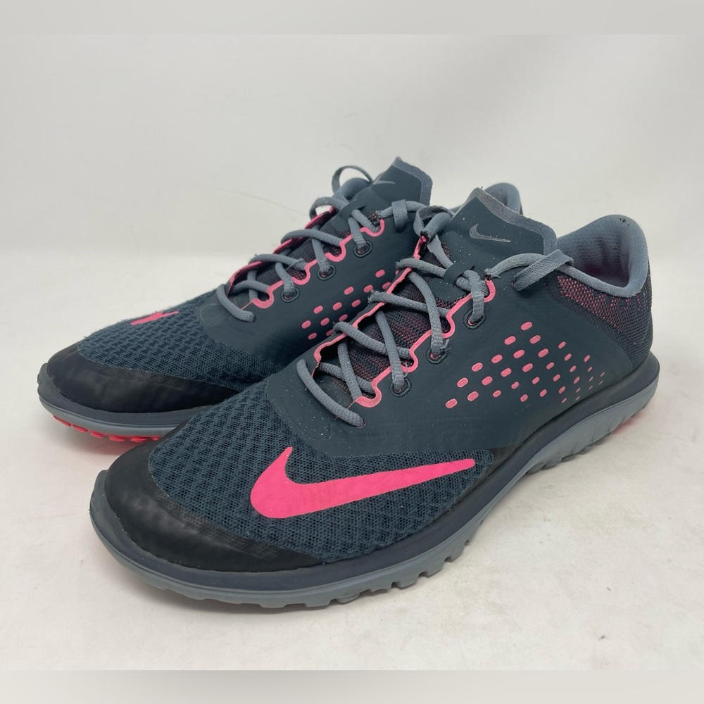 Nike Women's Charcoal and Pink Athletic Shoes